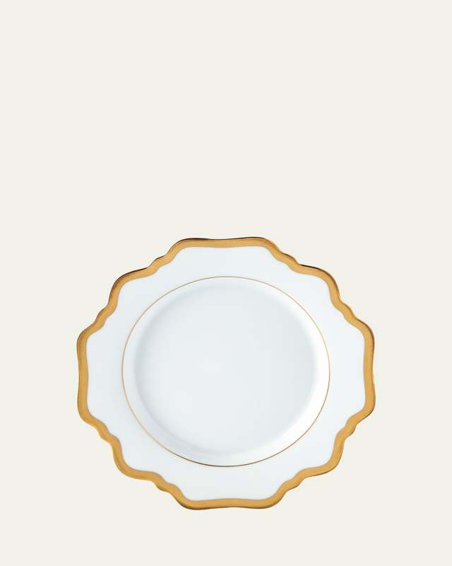 "Antique White with Gold" Bread & Butter Plate
